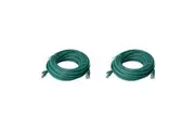 2x 8Ware 20m Cat6a UTP Snagless Ethernet Cable LAN RJ45 Network Connector Green