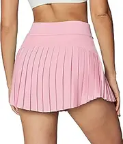 [Ewedoos] Womens Tennis Skirt with Shorts Pleated Tennis Skirts for Women Skorts Skirts for Women Athletic Skirt for Golf