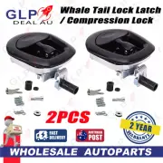2PCS NEW Whale Tail Lock Latch T Handle Compression Lock Fits Trailer Ute Canopy