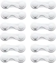AHYUANBA Cabinet Locks for Babies,Child Proof Cabinet Latches,12 Pack Child Proof Cabinet Latches.Child Locks for Cabinets,Drawer,Closet, Fridge,Wardrobe,Cupboard.