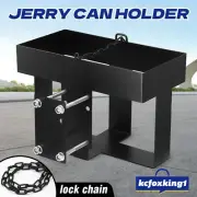 Steel Jerry Can Holder Bracket Camper Caravan Trailer Fuel Jug Container Holder