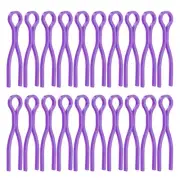 100pcs Bobbin Thread Holders Plastic Long Thread Spool Clamp, Purple