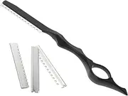 LIFKOME 1Set Manual Hair Cutting Razor with Replacement Blades Professional Thinning Tool for Home and Salon Use Comfortable Grip for Grooming