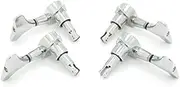 Electric Bass Guitar Tuning Pegs Tuners Machine Heads Keys Button Knobs 2R 2L Chrome
