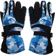 [BESPORTBLE] 1 Pair Thick Ski Gloves Camouflage Winter Warm Snow Gloves Touch Screen Snowboarding Gloves for Women Girls Outdoor Sports Cycling