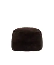 Totême Fluffy Pillbox Hat XS/S bark