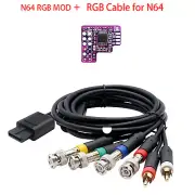 N64 NTSC Game Console RGB MOD Module Chip OSSC SCART Cable N64 NTSC Retrofit
