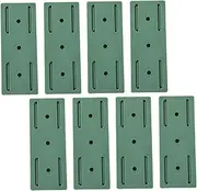 Gadpiparty 8pcs Socket Holder Power Supply Adhesive Power Strip Power Power Strip Mounting Bracket Outlet Holder Desktop Hanging Power Sockets Socket Fixer Abs Green