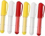 PLAFOPE Fabric Marking Chalks for Tailor Work Tools 6pcs Pen-Style Markers Caps for Dressmaking DIY Projects