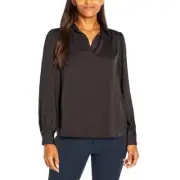 Banana Republic Ladies Satin Pullover(Black,XL)