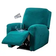 Jacquard Waterproof Split Recliner Sofa Cover Elastic Spandex Lazy Boy Armchair Covers Solid Color Recliner Chair Slipcovers Furniture Protector