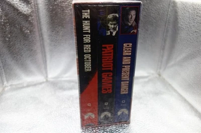 Tom Clancy Box Set-3 VHS-Hunt Red October-Patriot Games-Clear & Present Danger