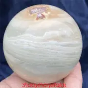 1.29LB Natural amazonite ball quartz crystal sphere 75mm reiki healing XQ825