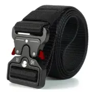 Mens Belt Nylon Outdoor Heavy Duty Army Waist Strap Waistband