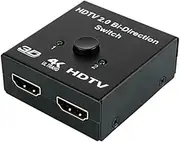 Bi Direction Switch HDTV 2.0 4K HDTV Splitter Switcher 1x2 2x1 New Dual 2 Ports Adapter Converter Supports Ultra HD
