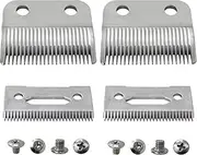 WELURE 2 Hole Clipper Blade Replacement Fit for Wahl Fit for Precision Premium Smooth Cut/ElitePro/ExtremeGripPro/ MC3/ ProSeriesPlatinum/Self-CutPro/Pet-Pro/ *NotfitMulti-Purpose79607