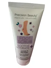 PRECISION BEAUTY PEDICURE SOLUTIONS FOOT SCRUB SOOTHE HYDRATE LAVENDER&SHEA B