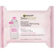 Garnier Micellar Facial Cleanser & Makeup Remover Wipes, Gentle for All Skin Typ