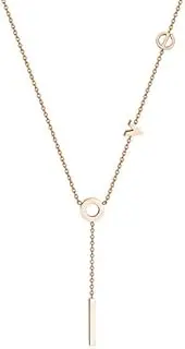 [Generic] Necklace New 925 Summer Love Letter Spelling Collarbone Chain Necklace Light Luxury Valentine's Day Girlfriend Necklaces for Women