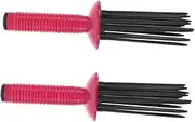 DECOMELODY Essential Oil Curling Comb Set Styling Brush for Curly Hair Anti-slip Round Comb Hair Brush for Curls Volume Enhancing Styling Tool Portable