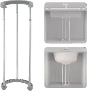 IRONWALLS Undermount Sink Support Brackets, 15.7” to 27.6” Adjustable Stainless