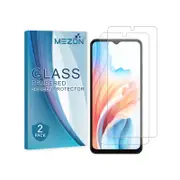 2 Pack MEZON OPPO A18 4G Clear Tempered Glass Screen Protectors