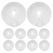 10pcs Fire Sprinkler Cover Plate Wall Flange Wall-mounted Escutcheon Cover Plate