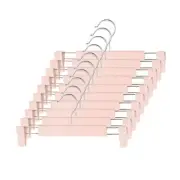 10 Pack Pants Hangers with Adjustable Non-Slip Clips Anti-Rust Hanging Hook f...