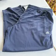Russell Athletic 4XL Dri-Power Pants Blue Moisture Wicking Mesh Loose Fit