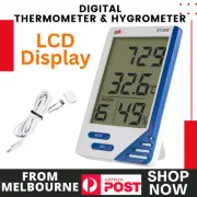 Digital Thermometer Hygrometer Temperature Indoor Outdoor LCD Humidity Meter
