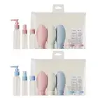 Silicone Gel Travel Refillable Bottle Set Lotion Cream Shower Gel Shampoo