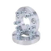 (4) 5x127 to 5x114.3 Wheel Adapters | 25mm 1" | 5x5 to 5x4.5 | 1/2" Studs Silver MK68633
