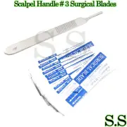 1 SCALPEL KNIFE HANDLE #3 + 20 STERILE SURGICAL BLADE #10