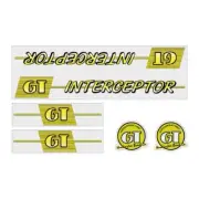 GT - 1986 Interceptor on clear - decal set - Old school bmx