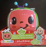 COCOMELON Musical Bubble Machine No Spill Bubble Toy for Baby and Kids NEW