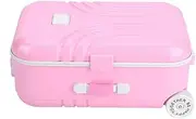 [Caredy] Mini Luggage Box, Wheeled Suitcase, Sturdy and Durable Suitcase Toy, Baby Toy, Baby Suitcase, Kids for Baby (Pink)