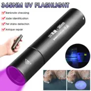 Portable UV Flashlight Rechargeable Ultraviolet Handheld Torch For Pet Stains US