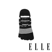 在飛比找momo購物網優惠-【ELLE】深履足弓止滑五趾女襪-黑(五趾襪/五指襪)