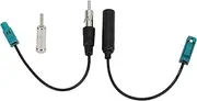 Car Antenna Adapter,Car Antenna Aerial Adapter Universal Fakra Z to DIN Plug Connector Cable for Stereo HD CD Media Player Receiver