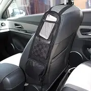 Kartisen Car Seat Side Organizer, Automobile Seat Storage Hanging Bag, Multi-Pocket Drink Holder, Mesh Pocket Car Seat Phone Holder for Cars/Truck (Black)