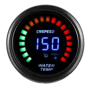 Digital 52mm 2" LED Auto Car Water Temperature Gauge Meter Eletronic Sensor Voltage Indicator