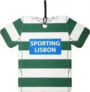 Personalized Sporting Lisbon Football Shirt Car Air Freshener (Custom Fun Birthday/Xmas Christmas Stocking Filler/Secret Santa/Unique Novelty Scented Gift)