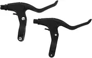1 Pair Replacement Aluminum Alloy Bicycle Brake Levers for Mountain and Road Bikes Easy Installation Quick Braking Ergonomic Grip for