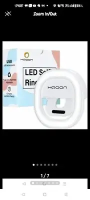 HQOON Selfie Ring Light Upgrade Recharge(pink)(a18)
