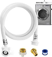 Washing Machine Hoses | Portable Wash Machine Hoses Connection and Supply Lines | Water Inlet Pipe, Long PVC Water Inlet Hose for Hot and Cold Water