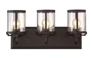 Westinghouse Colville 3-Light Oil Rubbed Bronze Wall Mount Bath Light