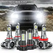 Para fit Jeep Compass 2014-2020 6X LED faros altas+luces bajas+luces antiniebla (for: Jeep)