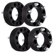 4 Toyota Isuzu 1.5" inch 6X5.5 (6x139.7) Black Wheel Spacers M12X1.5 Studs (for: Toyota)