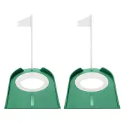 2 Pack Golf Putting Cup with Flag, Plastic Golf Putting Practice Training Aid...