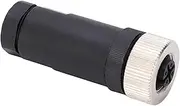 NMEA 2000 Field Installable Connector, External Thread M12 Female Head 5 Core 6 to 8MM, Universal Compatible with Lowrance Simrad B G Navico Networks